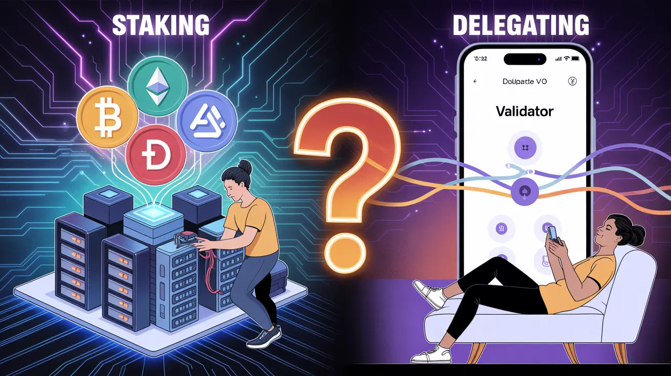 is staking and delegating crypto the same thing